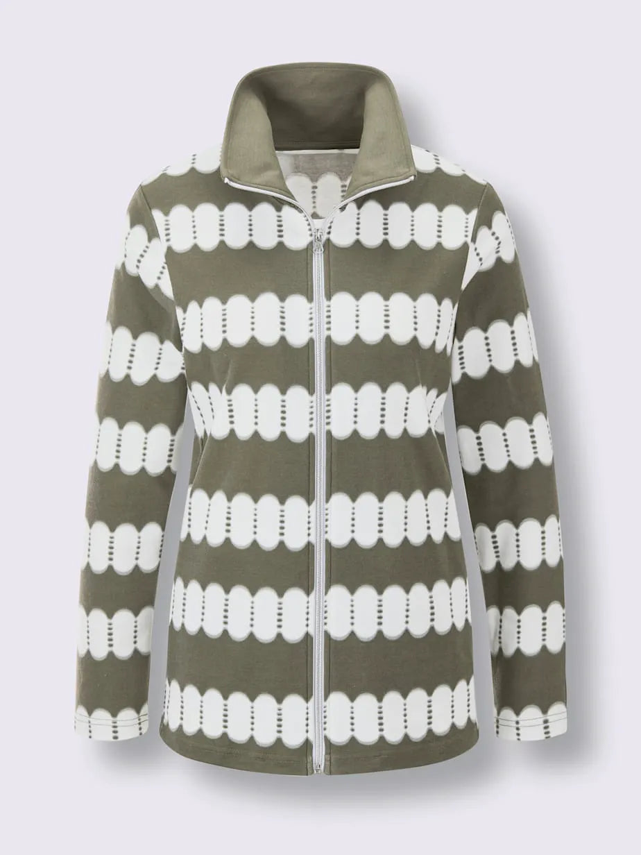 Tenue relaxation with patterns with collar with revers and trousers solid