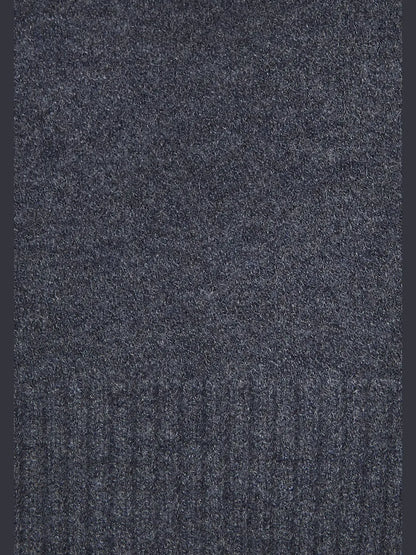 Sweater in tricot soft with collar rolled and sleeves longues