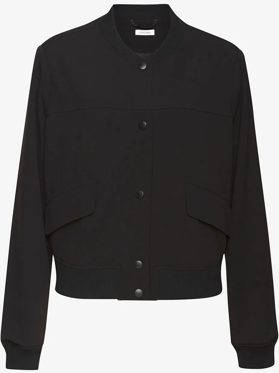Bomber with collar montant and pockets fendues casual