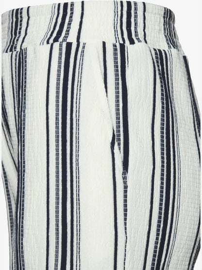 Shorts shorts casual with edges-ribs smocked extra-wide