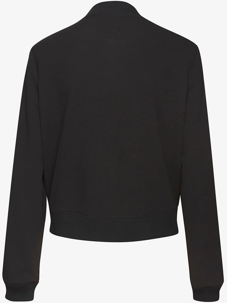 Bomber with collar montant and pockets fendues casual