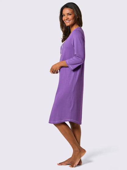 Chemises of nuit jersey fin