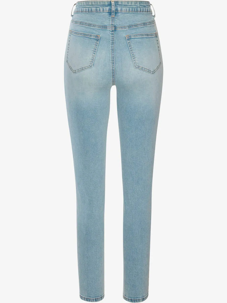 Jegging skinny waist haute in denim extensible with 5 pockets