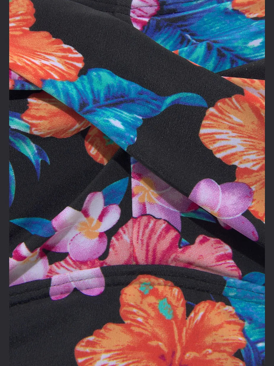 swimsuit with straps fantaisie and pattern floral